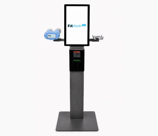Estación fija FitworkPlus — tótem de autoservicio